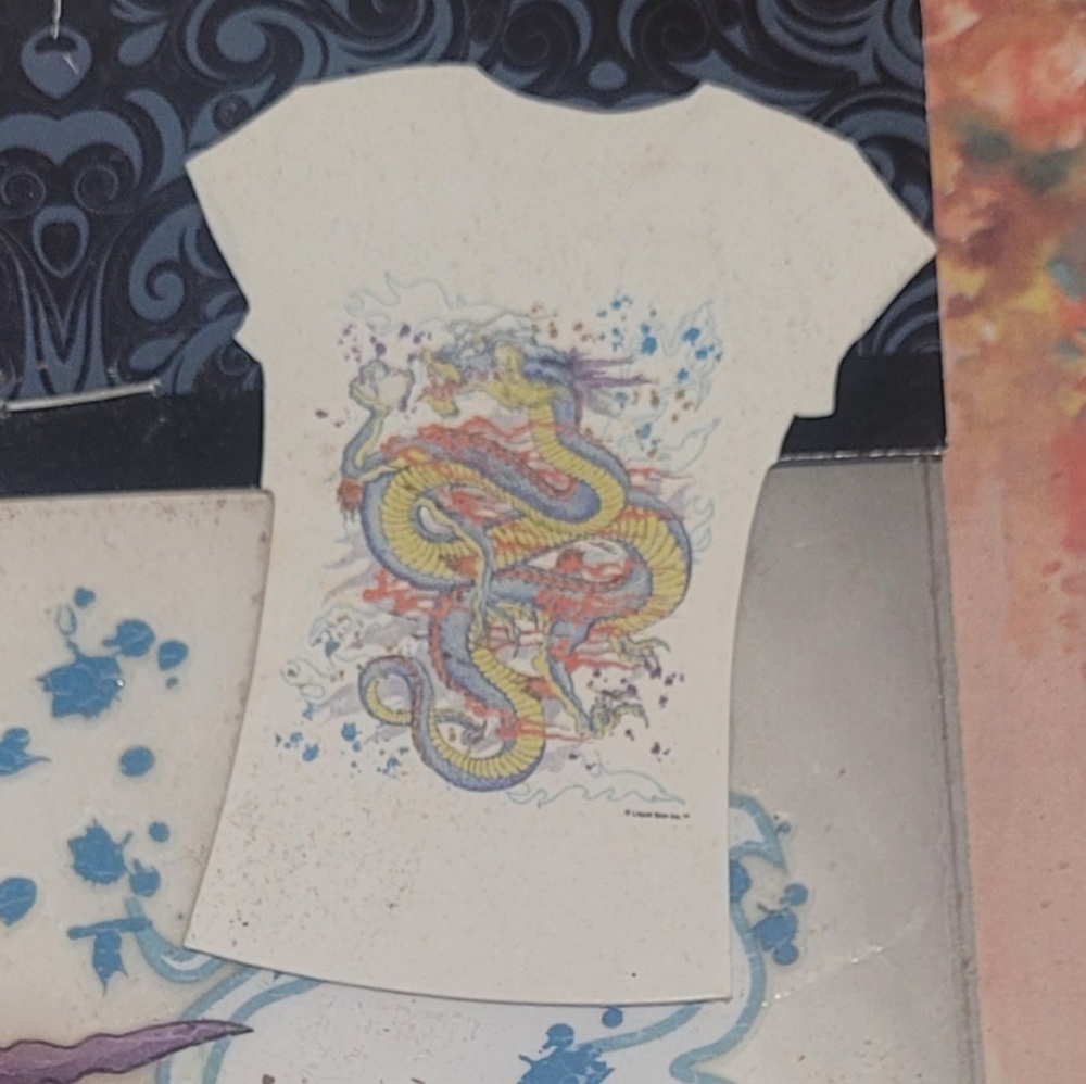 Twee Iron-on Dragon Transfer